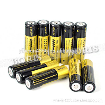 Boruit 3.7V Lithium Battery 4000mAh 18650 Battery